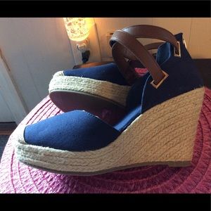 Denim Espadrilles sz 8